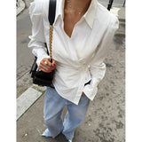 Corporate Girl White Office Shirt