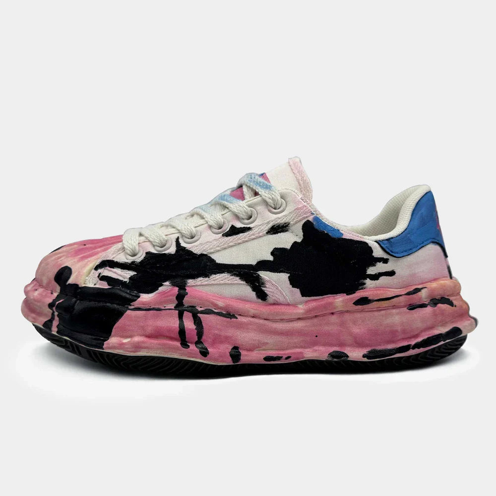 Retro Hand-Painted Graffiti Punk School Sneakers