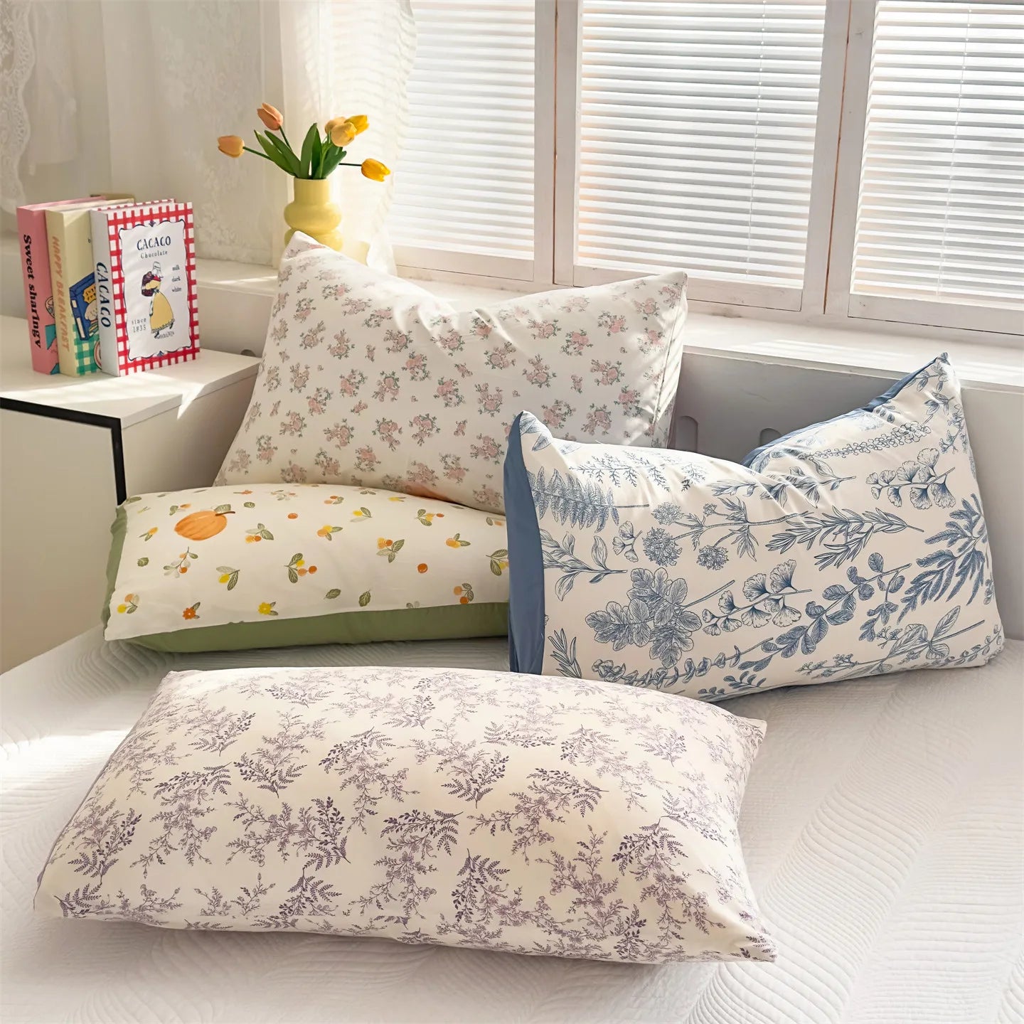 Floral Flower Printed Pillowcase