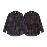 Y2K Plaid Checkered Dark Style Shirt