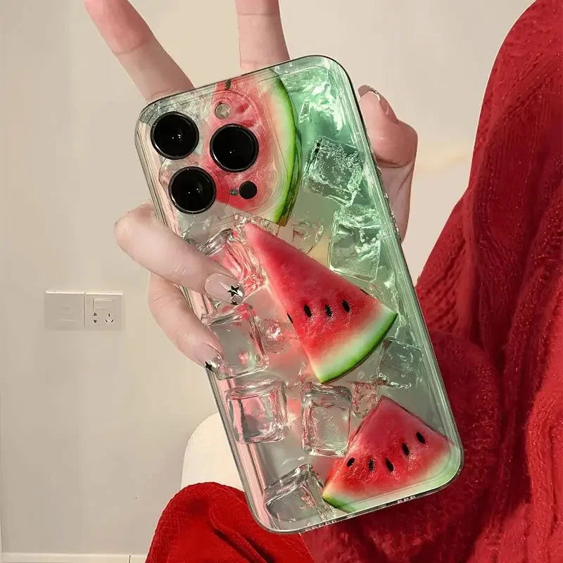 Summer Fresh Iced Watermelon iPhone Cases