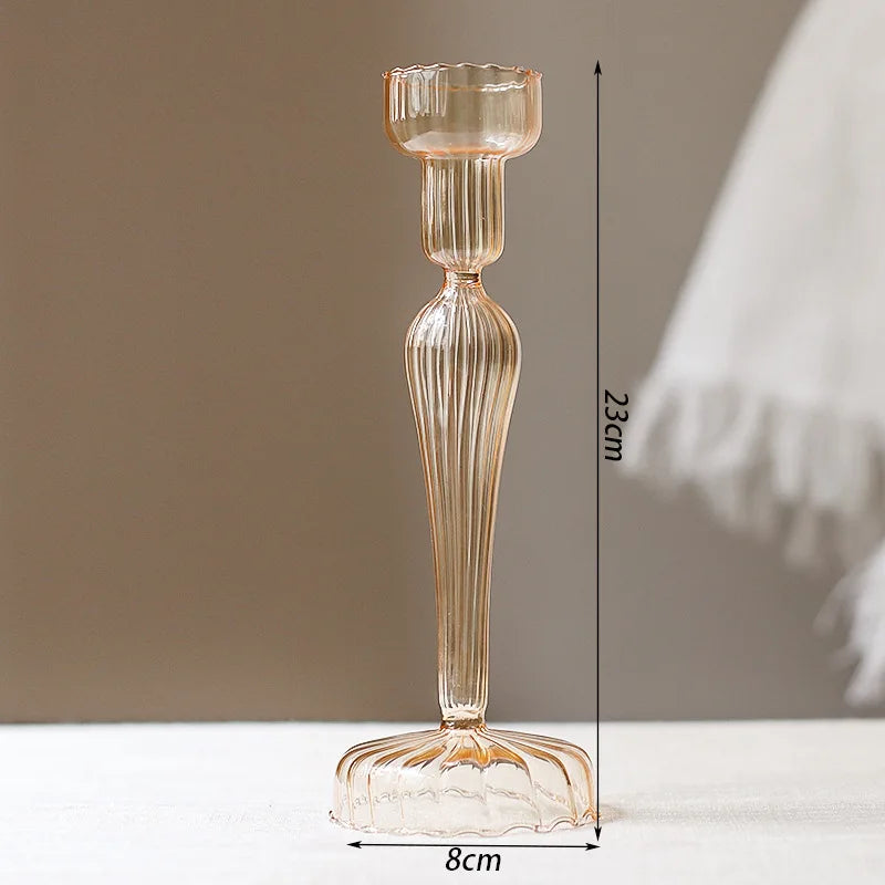 Blue Candle Holder Vase