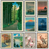 Tree-lined Road Asian Prints