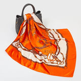 Summer Concert Silk Satin Head Scarf