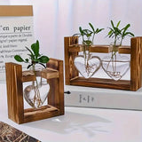 Creative Wooden Frame Small Vintage Vase