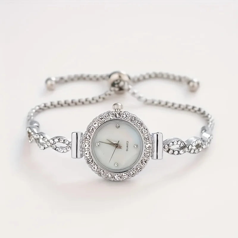 Rhinestone Quartz Watch