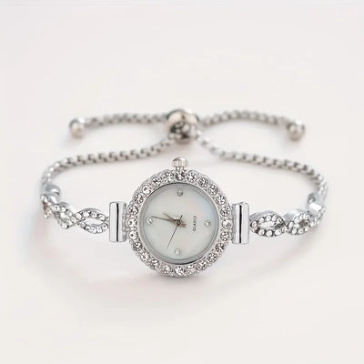 Rhinestone Quartz Watch