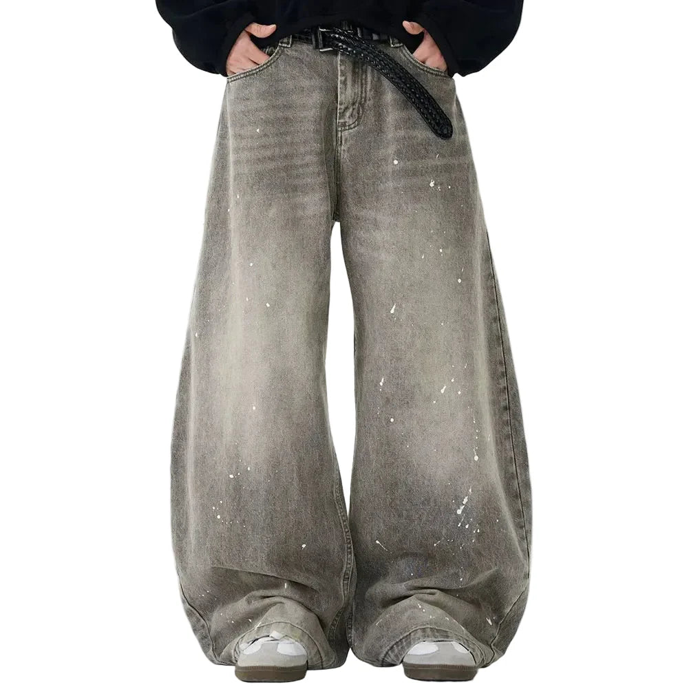 Y2K Washed Wide Leg Jeans