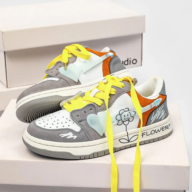 Multicolor Breathable Hip Hop School Sneakers