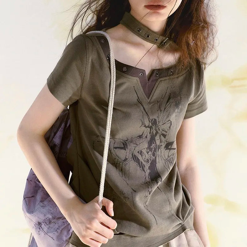 Vintage Halter Wasteland Punk T-Shirt
