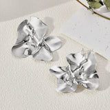 Irregular Metal Flower Earrings