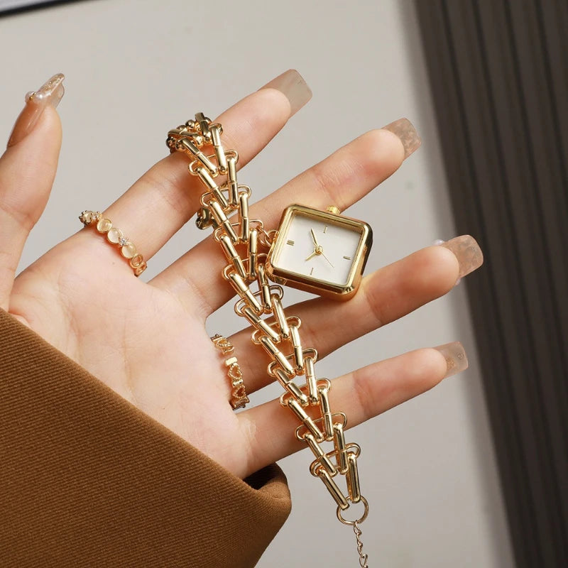 Luxury Triangular Wheat Ear Dial Watch