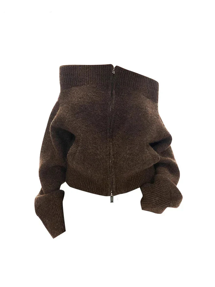 Casual Cozy Winter Girl Cardigan Sweater