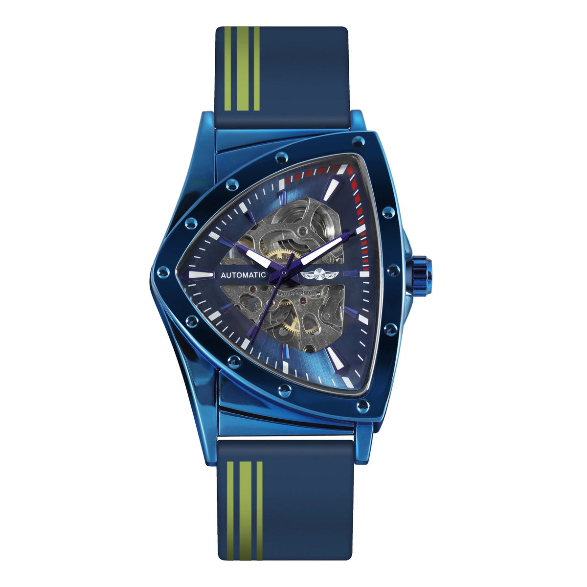 Luxury Triangle Steel Skeleton Automatic Watch