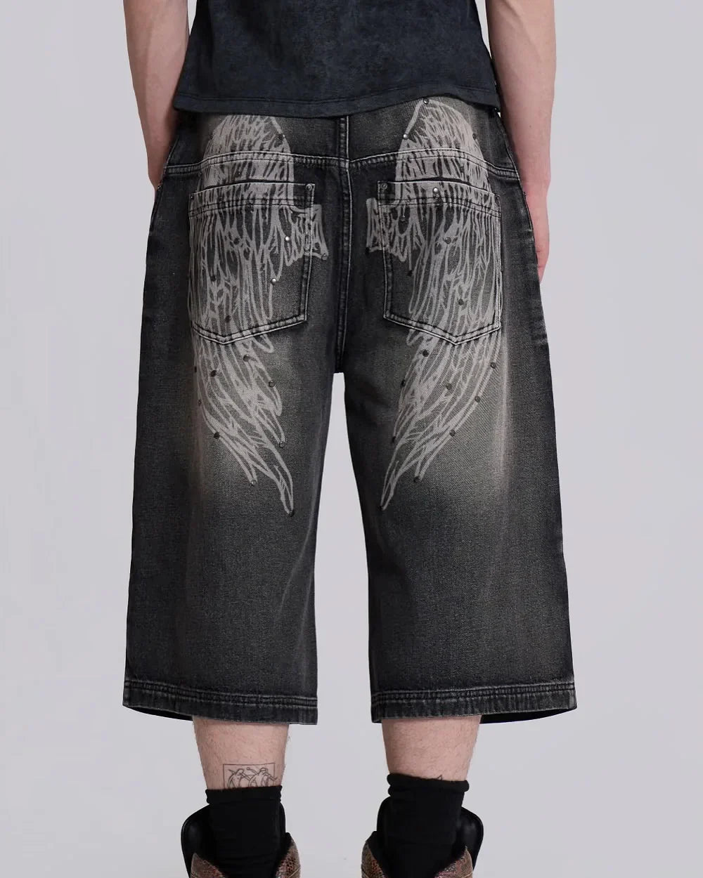 Rivet Design Flügelmuster High Jorts