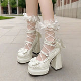 Lolita Coquette Chunky High Heels