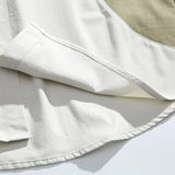 Oversize Splice Loose Casual Long Shirt