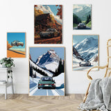 Classic Porsche 911 Alpine Drive Poster