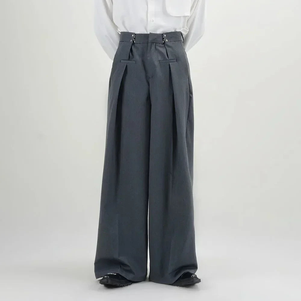 Grunge Pleated Style Pants