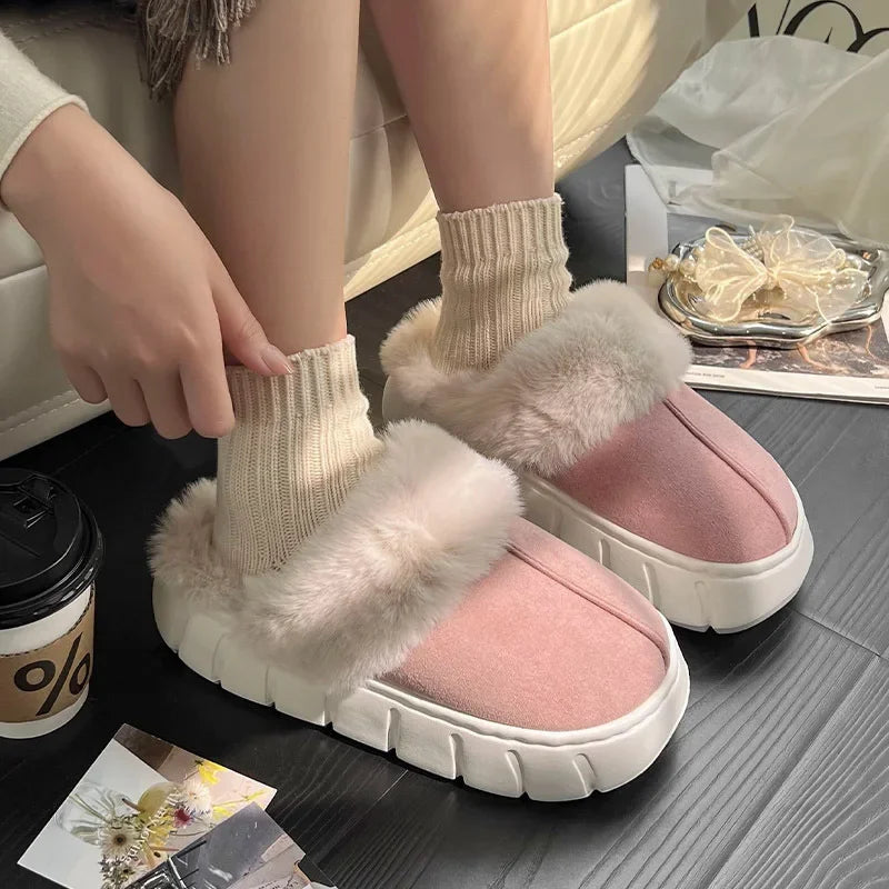 Indoor Fluffy Thick Sole Uggs Slippers