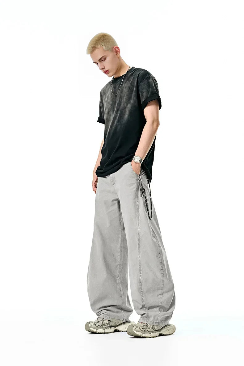 Vintage Casual Washed Cargo Pants