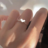 Silver Love Heart Ring