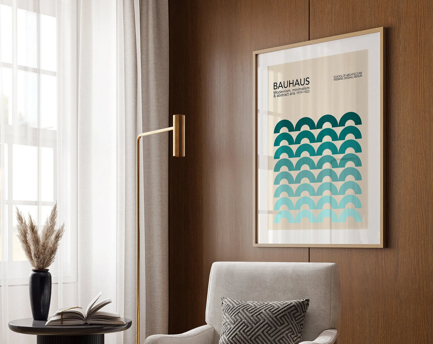 Modernist Geometric Canvas Poster