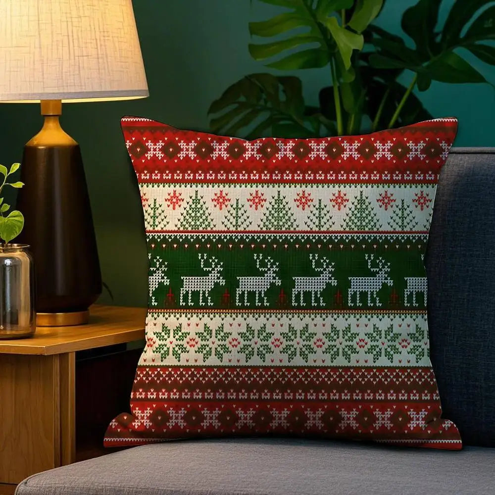 Christmas Plaid Pillow Case