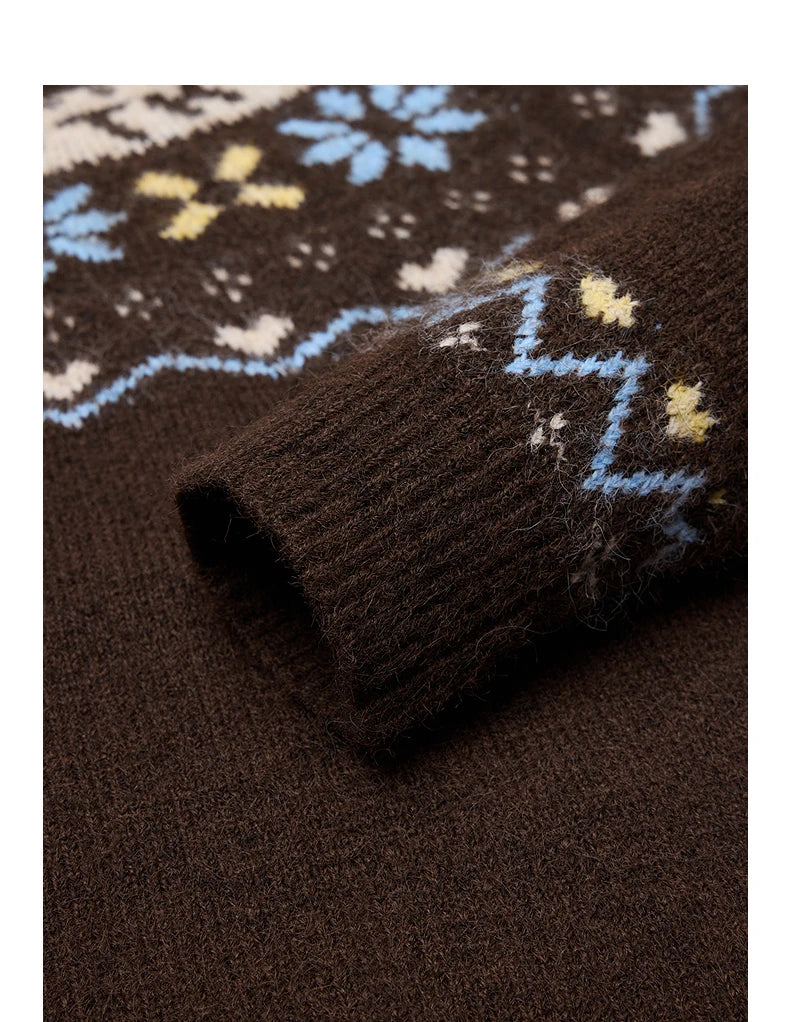 Fair Isle Grandma Aesthetic Sweater