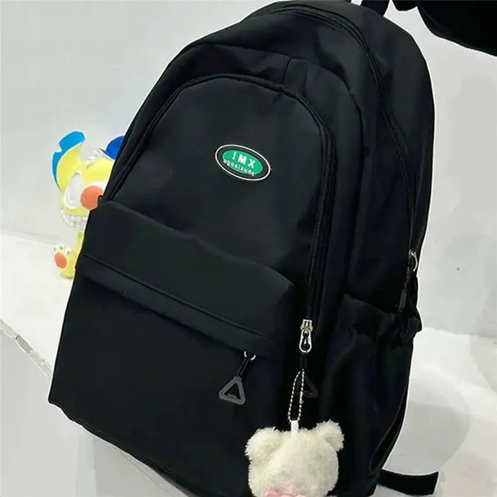 Nylon Multi-pocket School Backpack