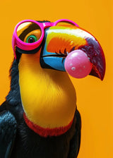 Colorful Funny Animal Blowing Posters