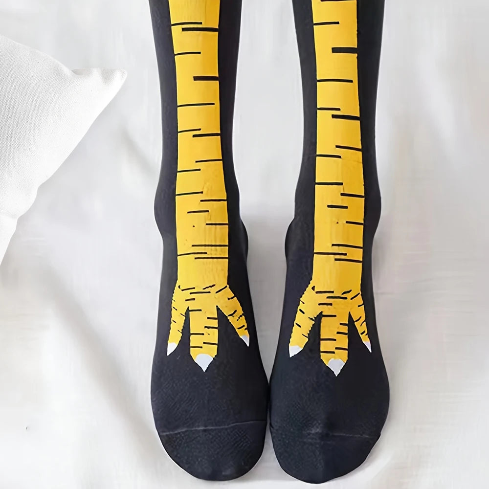 Funny Chicken Knee-High Socks