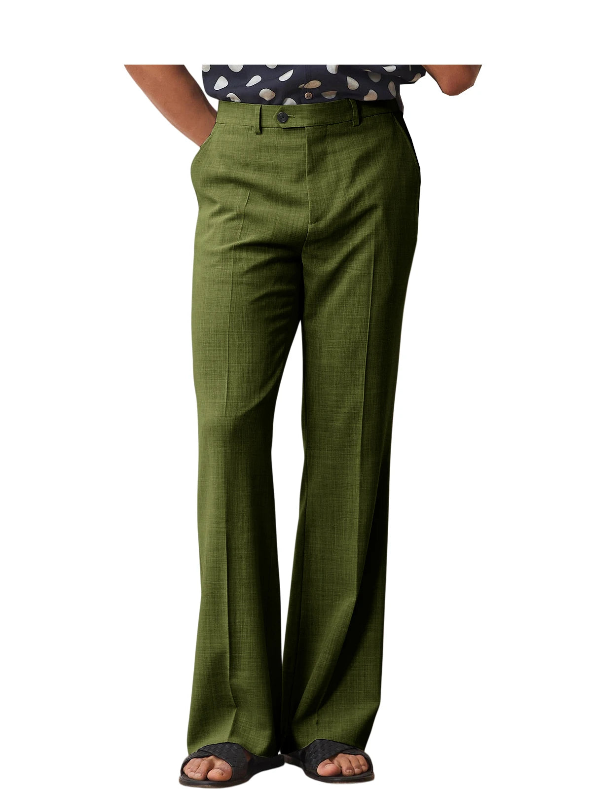 Old Money Micro Flare Pants High Waist Slim Fit