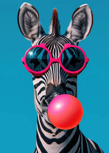 Colorful Funny Animal Blowing Posters