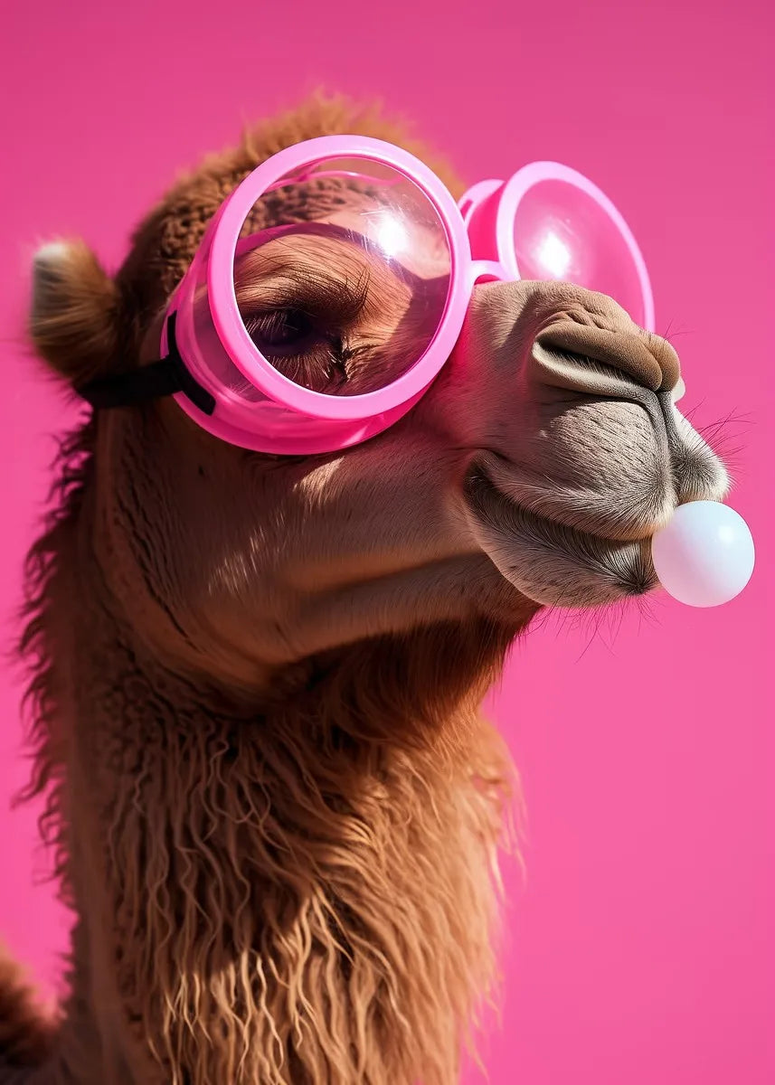 Colorful Funny Animal Blowing Posters