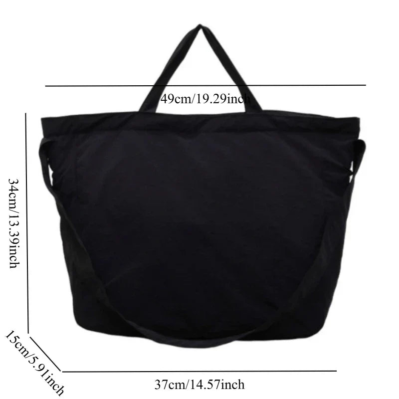 Bolso de hombro de nailon estilo "Lazy"
