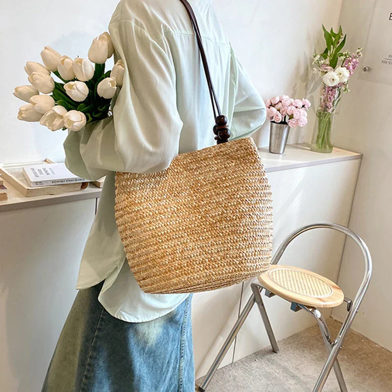 Women's Woven Vintage Shoulder Bag