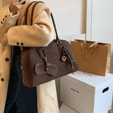 Corporate Girl Fancy Solid Color Shoulder Bag
