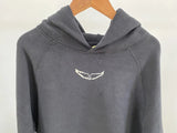 Casual Raglan Wing Detail Hoodie Shirt