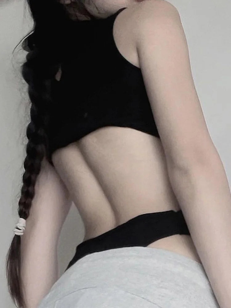 Gothic Sexy Black Bodysuit
