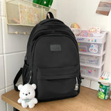 Lightweight Solid Color School Backpack