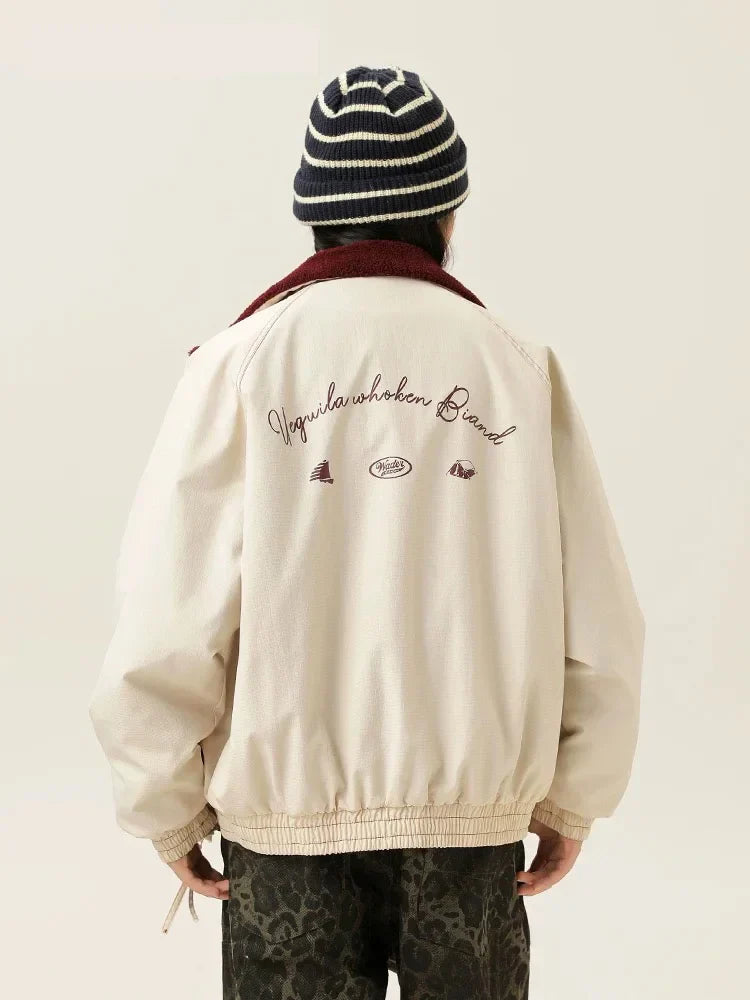 Fleece Bomber Puffer Jacket