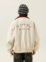 Fleece Bomber Puffer Jacket