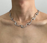 Cyperpunk Titanium Steel Necklace