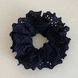 Double Layered Flower Lace Hair Tie