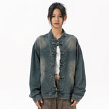Blue Cotton Cowgirl Denim Jacket