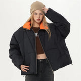 Insulated Padded Zip-up Puffer Jacket