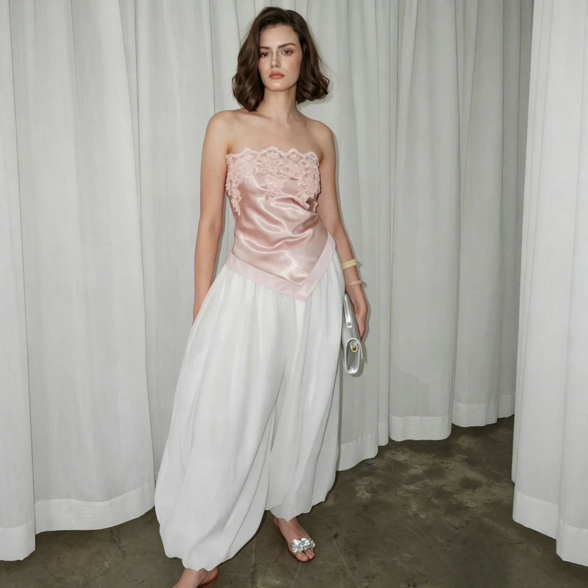 Y2K Satin Cami & Pants Set