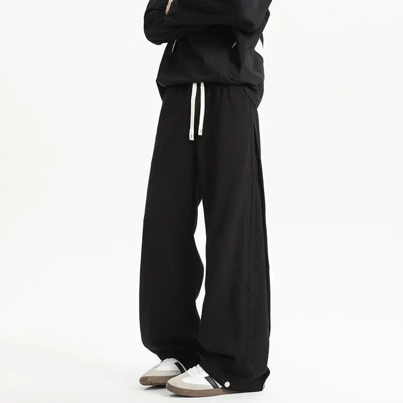 Drawstring Comfortable Wide Leg Pants