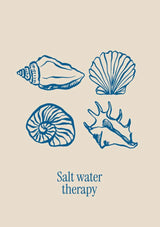 Pósteres de minimalismo relajante junto al mar